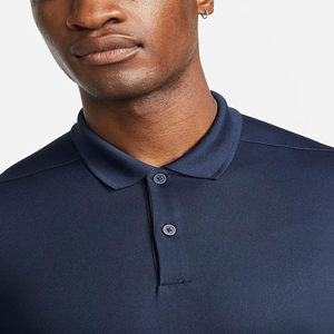 Camisa de Golf para Hombre, de Algodón/Spandex, Lisa, Antiarrugas, Obsidian, Transpirable, Absorbe el Sudor, Ajuste Estándar, 2 Botones - Product Image 4