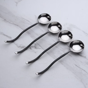 ที่ขายดีที่สุดช้อนโลหะซุป Ladles ซุปด้ามยาวเสิร์ฟสําหรับร้านอาหารครัวที่บ้านในราคาไม่แพง - Product Image 3