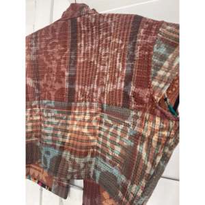 For <b>Rust</b> Kantha Capped Sleeve <b>Top</b> Versatile Outer Wear - Product Image 3