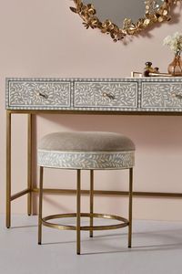 Meubles en incrustation d'os Armoire à incrustation d'os véritable de design moderne avec 7 tiroirs pour armoire à incrustation d'os de salon par gm impex - Product Image 3