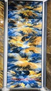 Morbi India's Modern 600*1200mm Carreaux de porcelaine polie 8.8mm d'épaisseur lisse, brillant, propre et brillant Conception de briques réfractaires - Product Image 3