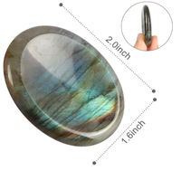 Pierre d'inquiétude de Labradorite Flashy pour les médiations Spiritual sept chakra Acheter chez Alif Crystal et Agate