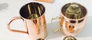 Vente chaude personnalisée bière Cocktail Moscou Mule tasse avec décapsuleur pailles fête marteau cuivre et acier inoxydable Bar accessoires - Product Image 5