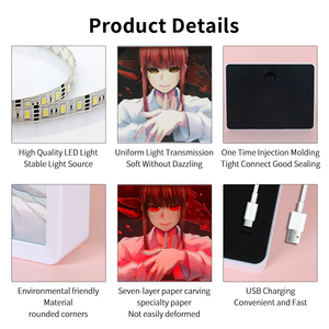 Talla <span class=keywords><strong>de</strong></span> <span class=keywords><strong>papel</strong></span>, regalo creativo, carga USB, caja <span class=keywords><strong>de</strong></span> luz <span class=keywords><strong>de</strong></span> animación 3D, luz LED nocturna remota, regalo decorativo para la <span class=keywords><strong>casa</strong></span> <span class=keywords><strong>de</strong></span> los niños - Product Image 4