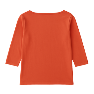 Camiseta de Manga 3/4 con Cuello Redondo para Mujer, 100% Algodón Orgánico de Lujo, Preencogido, Certificado GOTS, Ajuste Clásico, Suave y Premium - Product Image 2