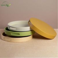 Plateau en bambou minimaliste, écologique, fait main, décoratif, durable, portable, personnalisable, élégance discrète, pour la vie quotidienne, imperméable