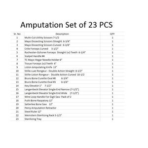 Instrument de chirurgie Kit d'instruments d'amputation de qualité professionnelle pour des techniques chirurgicales précises et contrôlées - Product Image 4