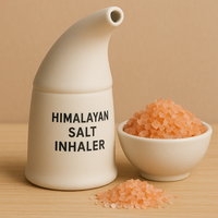 Inhalateur de sel de l'Himalaya artisanal de haute qualité, 100% naturel, sculpté, durable, pour thérapie respiratoire, vente en gros, Pure Letters
