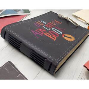 Notre album photo d'aventure, cadeau d'anniversaire, journal de voyage, scrapbook et junk journal, livre de souvenirs fait main, 10x7 pouces - Product Image 4