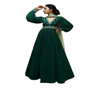 热销花式设计师新娘巴基斯坦草坪套装，旁遮普风格，适合女性穿着，价格低廉
