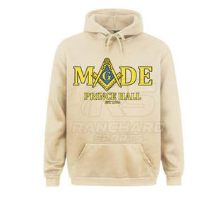 Pull à capuche imprimé maçonnique, sweat-shirt maçonnique, emblème maçonnique, pull en coton mélangé - Product Image 1