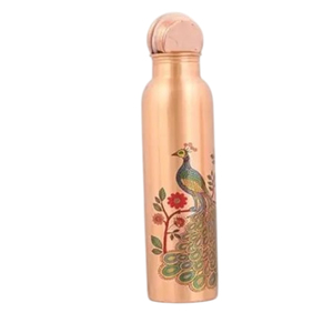 Fancy Design Pure Copper <b>Water</b> <b>Bottle</b> Health Benefit Eco-Friendly <b>Plain</b> Design Metal Drinkware Wholesale Manufacturer From India - Product Image 5
