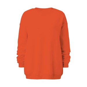 Pull à col rond surdimensionné pour femmes livraison rapide à la mode 2025 décontracté à manches longues polaire sweat avec Logo avant pour l'hiver - Product Image 3