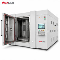 Équipement de revêtement sous vide PVD AsiaLink avec pompe et PLC pour quincaillerie de poignées de porte et serrures, chambre personnalisée