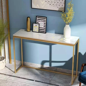 Table console contemporaine en pierre avec structure en fer CST044 - Product Image 2