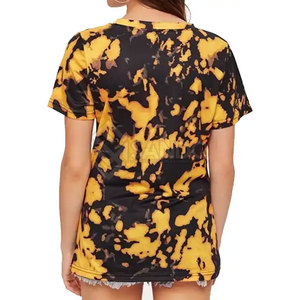 เสื้อยืดผู้หญิงผ้าฝ้ายคุณภาพสูง สไตล์ลำลอง พิมพ์ลายแบบซับลิเมชั่น ทรงปกติ แขนสั้น สำหรับฤดูร้อน-ราคาประหยัด! - Product Image 2