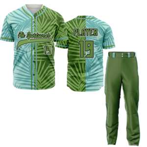 เสื้อเบสบอลคอวีแบบระบายอากาศได้ดี ไซส์พลัส ออกแบบลายพิมพ์แบบซับลิเมชั่นตามสั่ง สำหรับสโมสร ชุดยูนิฟอร์มเบสบอลแบบกำหนดเองสำหรับผู้เล่นทีม - Product Image 1