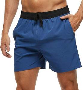 Bañador antiarrugas para hombre de alta calidad, pantalones cortos de playa estampados transpirables de secado rápido de 5 pulgadas, logotipo personalizado, 100% poliéster - Product Image 5