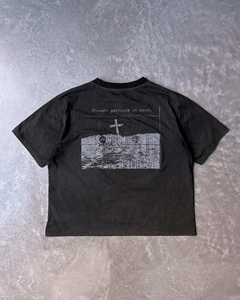 Personalizado O-cuello de la gota debe de gran tamaño Boxy 100% tela de algodón desgastado DTG impresión recortada de peso pesado de los hombres camisetas - Product Image 3