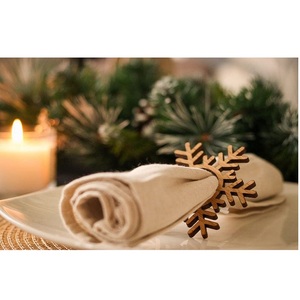 Rond de serviette en bois MDF massif de haute qualité de forme ronde du meilleur exportateur en Inde - Product Image 1