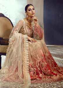 ชุดเดรสแม็กซี่ปักลายดอกไม้สไตล์ปากีสถานที่กำลังเป็นที่นิยม - Product Image 3