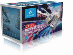 Paquete de 100 Conectores RJ45 para Cable de Red UTP Cat6 Tipo Jack - Product Image 3