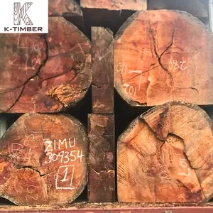 Legno naturale tronchi legno materie prime legno legno Doussie segherie/tronchi quadrati all'ingrosso Angola costruzione interna edificio