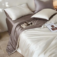 Ensemble de literie en Tencel rafraîchissant avec un mélange de lin naturel doux pour la peau, linge de lit doux lavable en machine pour toutes les saisons