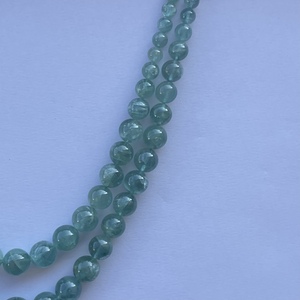 ลูกปัดพลอยอะความารีนสีน้ำเงินธรรมชาติ เกรด AAA ขนาด 6 มม. 8 มม. 10 มม. 12 มม. รูปทรงกลม ร้อยเป็นเส้น ได้รับการรับรองจาก IGI ผลิตด้วยมือในอินเดีย - Product Image 4