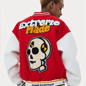 Tùy Chỉnh Người Đàn Ông Của Cổ Điển Letterman Varsity Áo Khoác Với Chất Lượng Cao Len Tay Áo Chenille Vá Thêu Cộng Với Kích Thước Cho Mùa Đông - Product Image 6