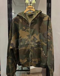 Sudadera con Capucha de Camuflaje Rosa con Logotipo, Color y Diseño Personalizados, Superventas, 100% Algodón, Unisex, Premium, Hombros Caídos - Product Image 2