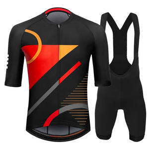 Ropa de ciclismo personalizada Conjunto de traje de Jersey de ciclismo con impresión por sublimación ligera Uniformes de ciclismo transpirables - Product Image 1