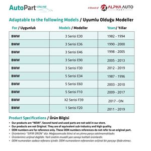 Pomo de Palanca de Cambios de Cuero Plano para BMW Serie X2 F39, Serie 1 F20 - Product Image 2