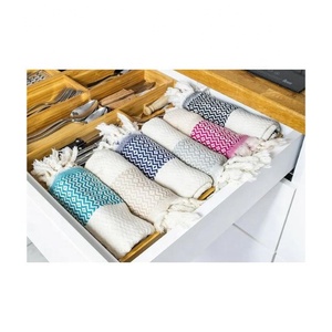 Lavender Colour 20cm to 30cm Coral Woven Machine Washable Fleece Super Absorbent Embroidered Cleaning Rags Golf <b>Kitchen</b> Towels - Product Image 5