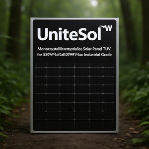 แผงโซลาร์เซลล์ UniteSol 350W โมโนคริสตัลไลน์ โพลีคริสตัลไลน์ ได้รับการรับรองมาตรฐาน TUV สำหรับเซลล์แบบ Half Cell MWT กำลังไฟสูงสุด 550W-600W เกรดอุตสาหกรรม - Product Image 3