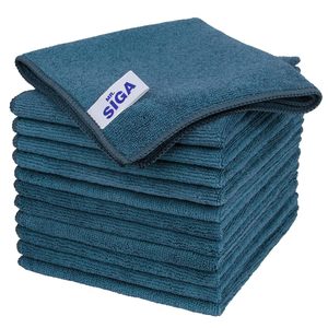 Chiffons de nettoyage en microfibre MR.SIGA, serviettes en microfibre sans traces, lot de 12, 32 x 32 cm (12,6 x 12,6 pouces) - Product Image 1