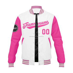Chaqueta Varsity personalizada de primera calidad para marcas, Mangas de cuero, cuerpo de lana con bordado para campañas promocionales - Product Image 2