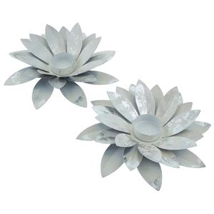 Luxurious lotus design votive <b>holder</b> indoor & <b>outdoor</b> tealight <b>candle</b> <b>holder</b> for home hotel office wedding party decoration - Product Image 1
