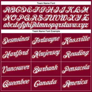 Alta calidad personalizado granate blanco-naranja auténtico retroceso camiseta de baloncesto-uniforme de baloncesto - Product Image 3