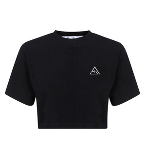 เสื้อครอปออกกำลังกายแบบหลวมๆ ขายส่ง เสื้อผ้าฝ้ายสำหรับผู้หญิง เสื้อครอป เสื้อยืดครอปผู้หญิง - Product Image 5