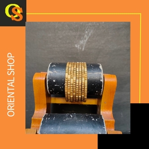 Brazaletes recién llegados con brazaletes de Diseño de Moda de forma redonda chapados en oro de 22CT para mujer, brazaletes de moda - Product Image 4