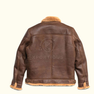 Venta al por mayor Chaqueta de invierno para hombres Uso al aire libre Chaqueta de piel de cuero Nueva llegada Chaquetas de piel de cuero - Product Image 2