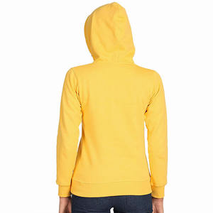Sweat-shirt à capuche jaune imprimé écran, sweat-shirt à séchage rapide/durable pour adultes, nouvelle collection - Product Image 2
