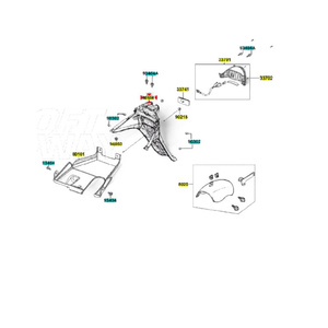 Guardabarros Trasero de Plástico para Kymco Agility 4T R10 06-08, Guardabarros Delanteros y Traseros para Motocicleta, Número de Pieza 00173076 - Product Image 1