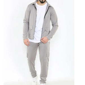 Conjunto Deportivo de Chándal para Hombre con Logotipo Personalizado 2026, Tallas XL/XXL, Tejido de Felpa, Talla Grande con Cremallera - Product Image 3