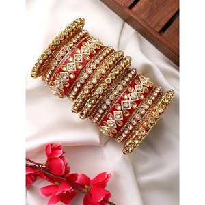 Offre Spéciale dames luxe bracelets ensembles pour mariée 2024 dernière mode femmes Churiya bracelets ensembles pour fête de mariage et cadeaux EID - Product Image 3