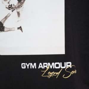 เสื้อยืดเจอร์ซีย์เนื้อหนาสีดำลายกราฟิกพิมพ์ลายแบบพิเศษ - Product Image 5