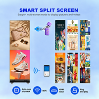 Pantalla LED Publicitaria para Tiendas, Pantalla Digital HD Móvil para Interiores, Reproductor de Video para Centros Comerciales, Exposiciones y Eventos