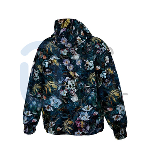 Veste d'hiver à capuche zippée avec logo personnalisé pour hommes et femmes Manteaux coupe-vent imperméables pour les activités de vélo en plein air au printemps - Product Image 3