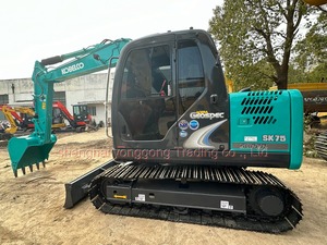 7.5T 99% Nieuwe 2023 Epa Mini Graafmachine Kobelco Sk75 Hydraulische Graafmachine Gebruikt Rupsgraafmachine